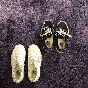 SOLD Bundle of two Classic black and white vans